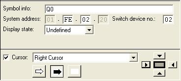 page 44 / 61 3.6.6 Symbol object switching device When a switching device is selected on the drawing area, the object properties of the selected object are displayed in the toolbar and can be edited.