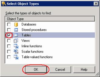 Step 6 To set custom permissions to specific areas of your database, click Securables in the top left corner of the screen.