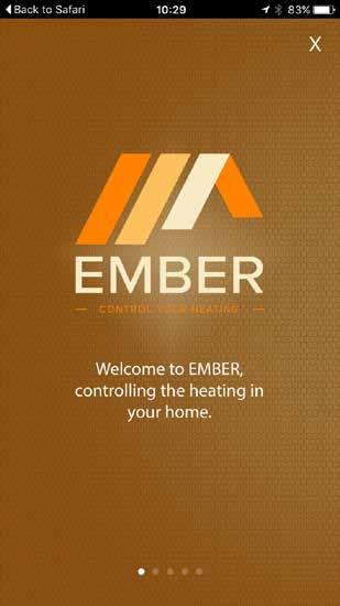 Downloading your EMBER App (Continued) 17. Ember opens in tutorial mode.