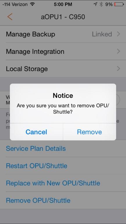d.)remove And Rename Shuttle And Devices 1) Go to Sidebar Menu -> Device Management. 2) OPU/Shuttle a. Tap on the (Enter/Edit) bu