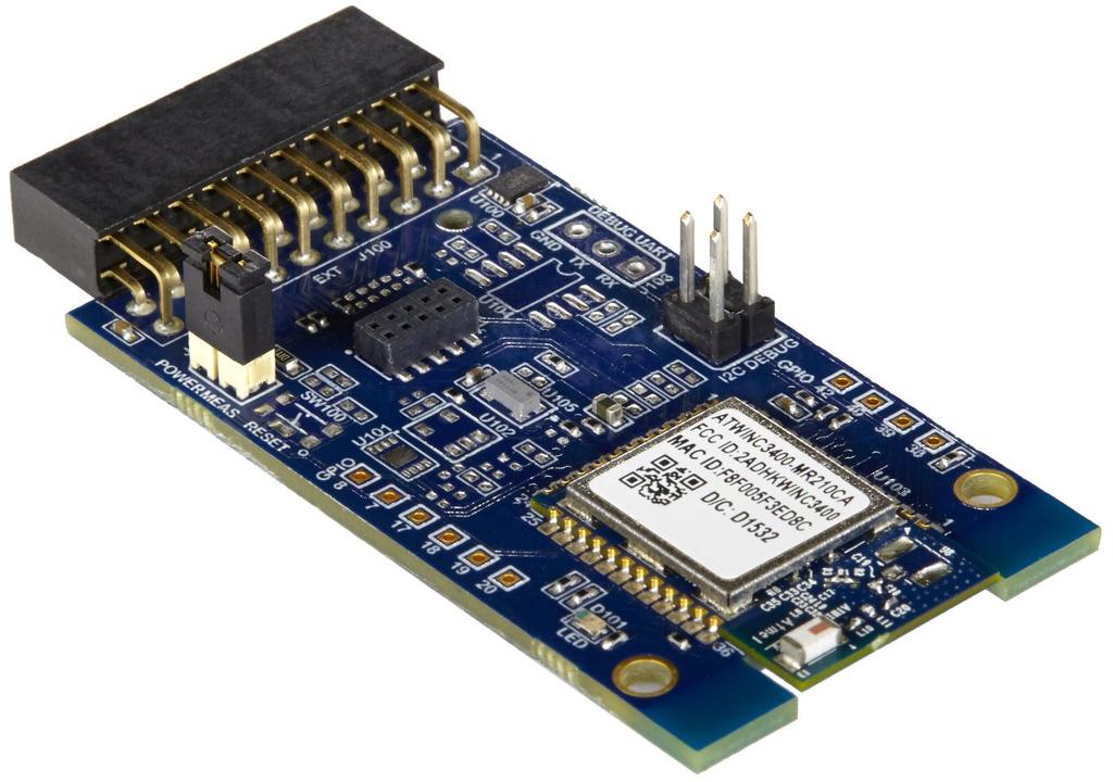 SmartConnect ATWINC3400-XPRO USER GUIDE Preface Atmel ATWINC3400-XPRO is an extension board to evaluate the performance of ATWINC3400-MR210CA, an IEEE 802.