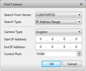 If a camera is nt autmatically discvered, yu can try t manually discver the camera n the netwrk. In the Setup tab, select the Site then click.