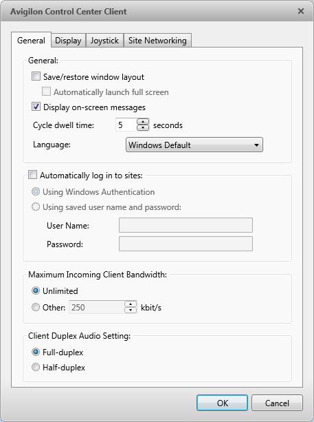 Managing a Site General Settings Use the General settings t set yur lcal applicatin preferences. Any changes yu make will nly affect this cpy f the Client sftware.