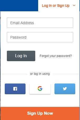Here, you ll enter the credentials you created during registration. If you can t remember your password, click the Forgot your password?