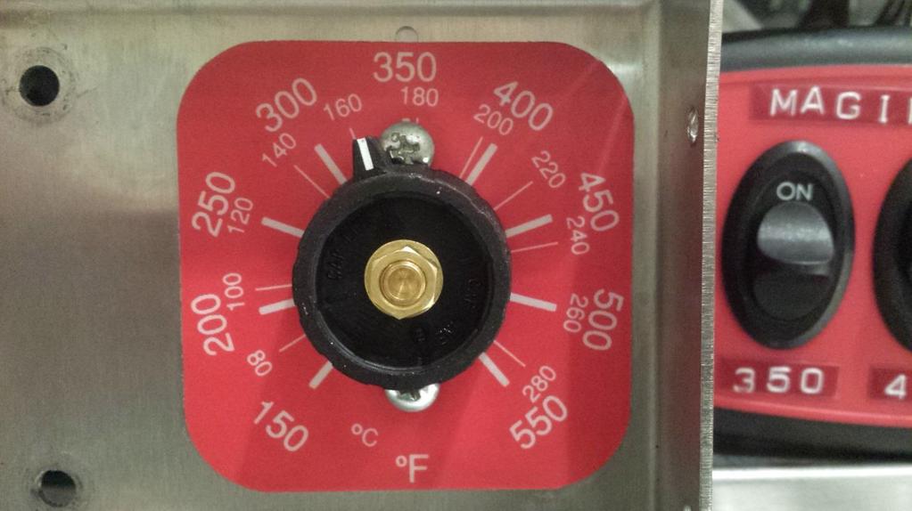 Figure 12: If the control knob does not function as the previous steps indicate, remove the cap to reveal the 5/16" ferrule nut.