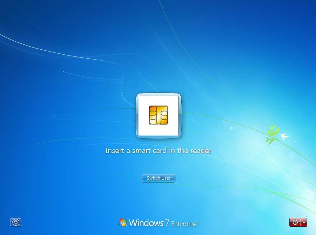 4.2 Vista, Windows 7 e Windows 2008 On Windows Vista, Windows 7 and Windows 2008 is the screen for entering credentials. To log in to the workstation: 1) insert the smart card into the reader.
