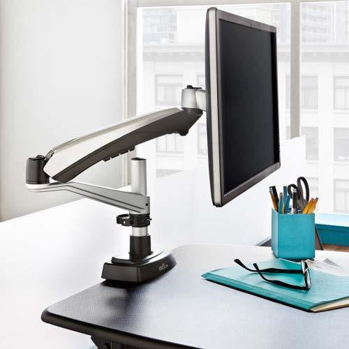 98 kg), and features a tension adjustment for effortless movement. Our monitor arms are easy to install, and work seamlessly with your VARIDESK sit/stand desk.