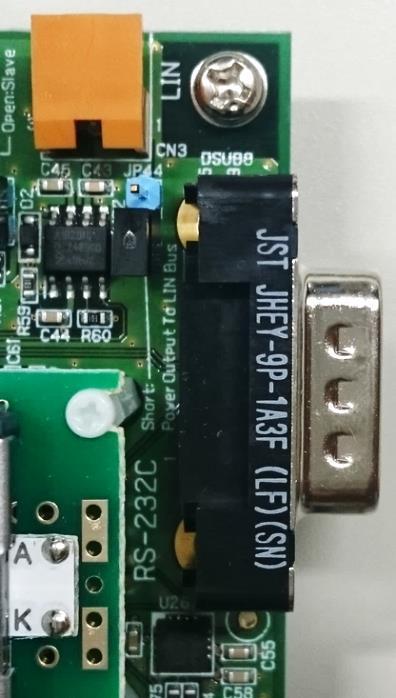 2.2.2 RS-232C UART that is connected to "RS-232C" can send and receive signals with the RS-232C level of D-SUB9 pin connector.
