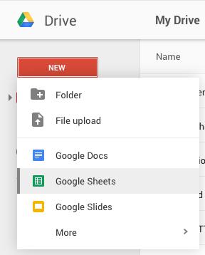 4 New Files & Folders Google Drive allows you to create files and folders by clicking the red New button located in the upper-left corner of the screen.