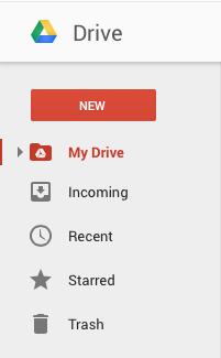 My Drive This first option allows you view a list of all of the files within your Google account, which appear in the middle of the screen.