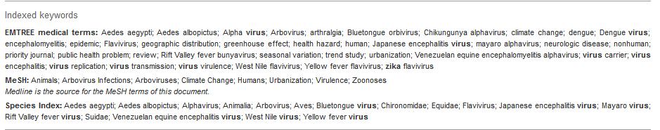 Only virus in abstract and
