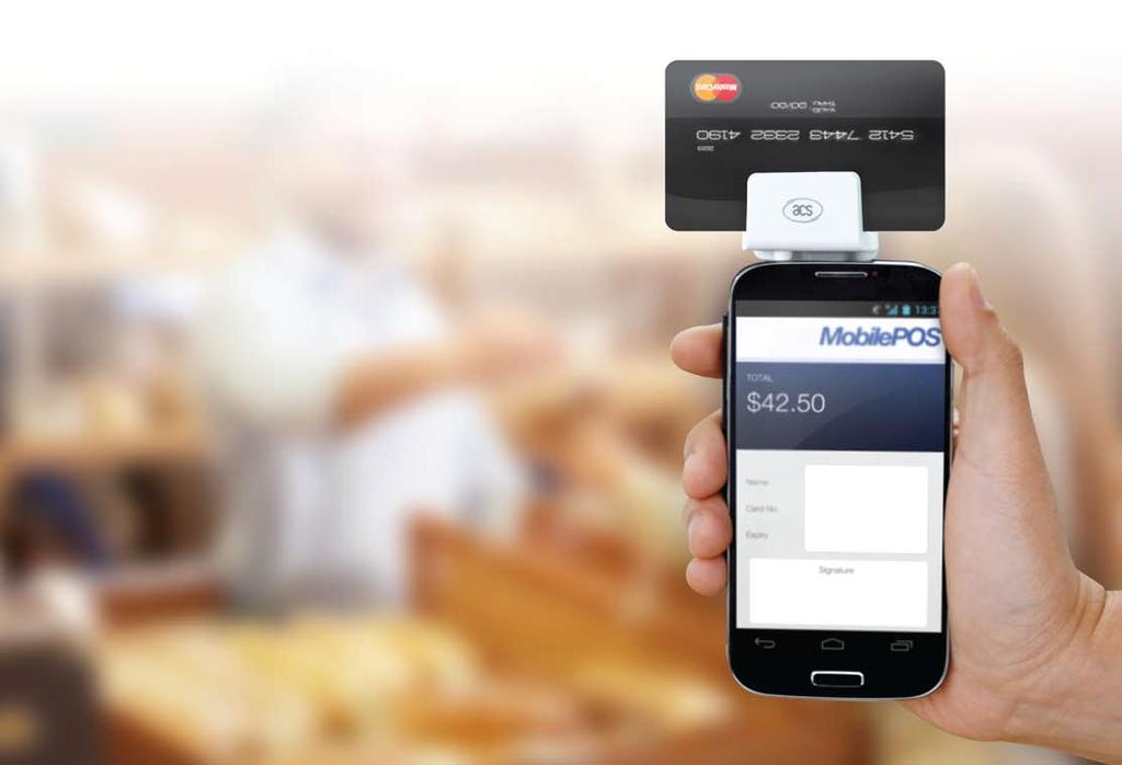MOBILE SMART CARD READERS Small and medium businesses are increasingly accepting payments through mobile card readers, and this number is set to rise considerably.