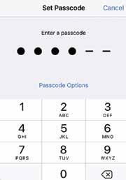 The 4-Digit Code is the least secure and the Alphanumeric Code is the most secure as it can use a combination of numbers, letters and symbols.