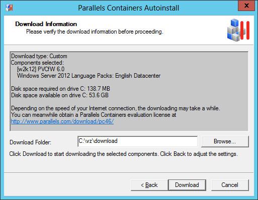 Preparing for Parallels Containers for Windows 6.