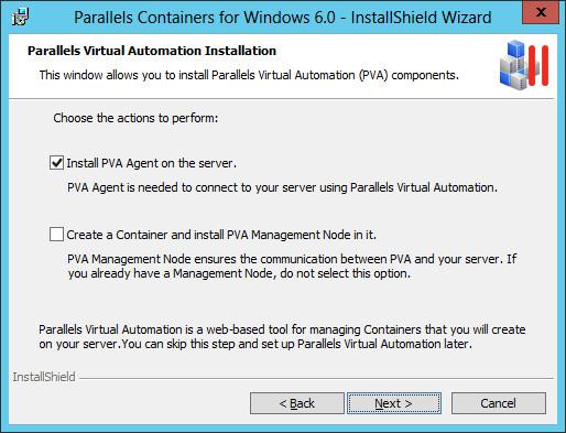 by means Parallels Virtual Automation/Parallels Power Panel if there is no default Backup Node or this Hardware Node is to serve as one.