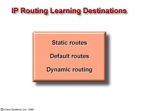Routing: types of routes 67 static routes - manually defined by the system administrator as the next hop to a destination; useful for security and traffic reduction default routes - manually defined