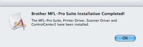 x or greater users: The MFL-Pro Suite, Brother printer driver, scanner driver and Brother