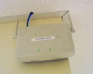structured cabling outlet at the required location Examples: Access points or cameras on walls