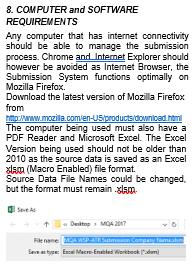 P5: Excel file format.