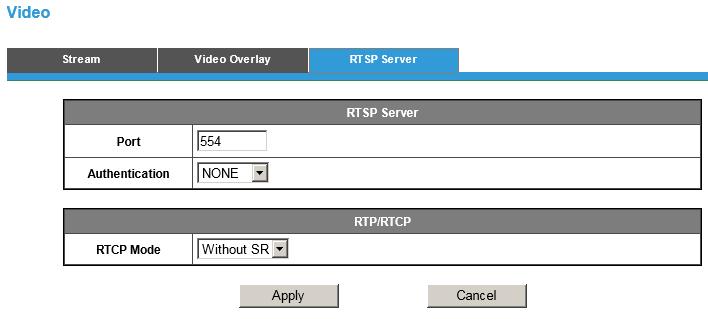 RTSP Server To utilize RTSP authentication, the user must first set a password for the camera. RTSP (Real-Time Streaming Protocol) controls the delivery of streaming media.