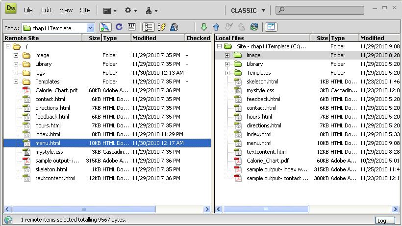 Download Files from a Web 2 Server (pg 268) Download Files 3 1 4 A dialog box appears,