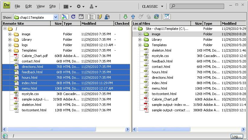 Download Files from a Web Server (pg 269) Download Multiple Files 2 1 The file transfer
