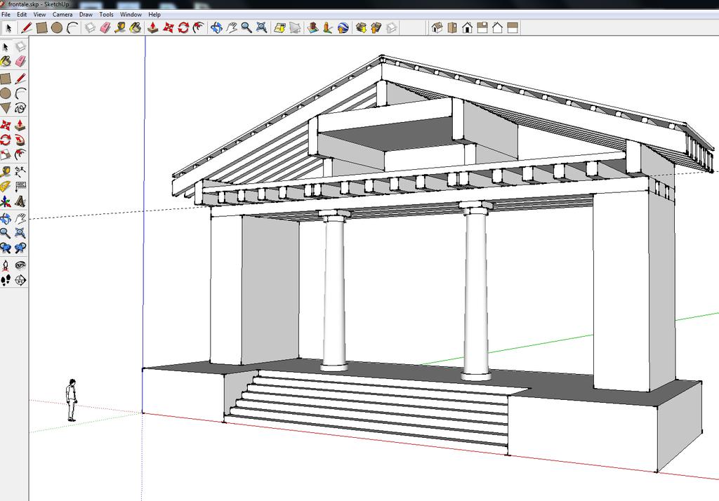Sketchup the Luni Temple An ideal tool for very regular