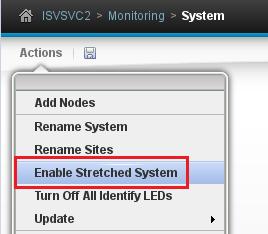 Figure 12: Confirm SVC cluster topology as 'Single Site' 3. Select the SVC system and then click Monitoring System.