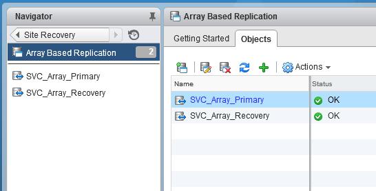 9. Review the selection on the next page and click Finish to complete configuring the array manager.