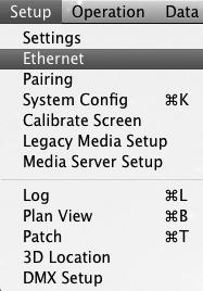 Pairing Window The Ethernet & Front Panel window has been separated into two individual windows: "Ethernet" and