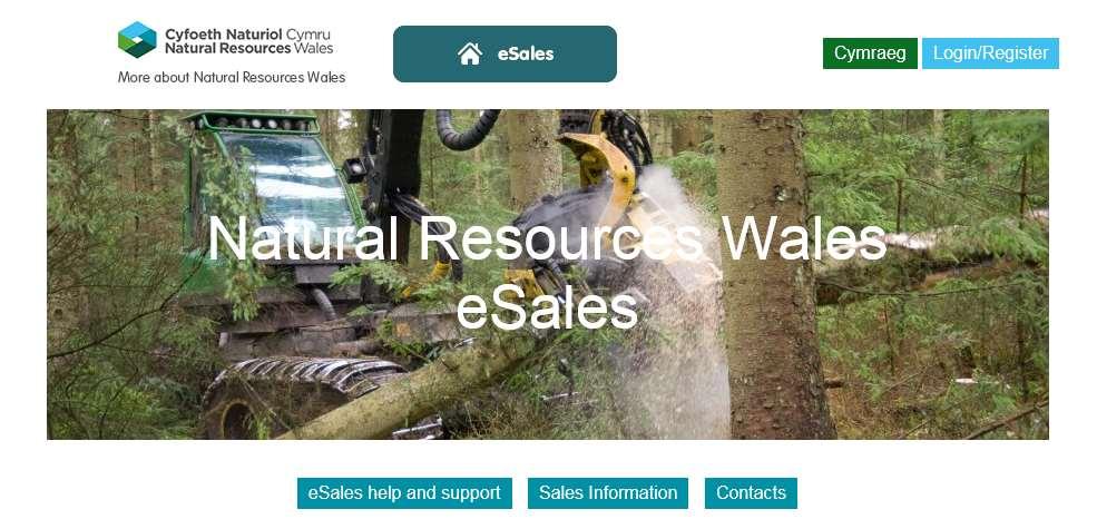 1. Registration NRW Homepage : https://esales.naturalresources.wales https://esales.cyfoethnaturiol.cymru/ From the esales homepage, click 1.