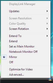 3. Using the Adapter Mirror Your Windows Desktop This mode is referred to as mirror or clone mode. In this mode, your original screen (the primary display) will be mirrored to the add-on monitor.