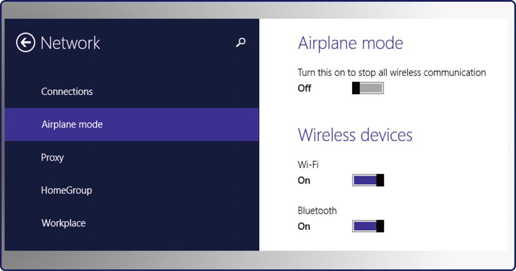 Wireless Activation (for Windows 8.X only) 1. Find the Settings icon on the desktop and click on it. 2. Enter the PC settings main page by clicking on Change PC settings. 3.