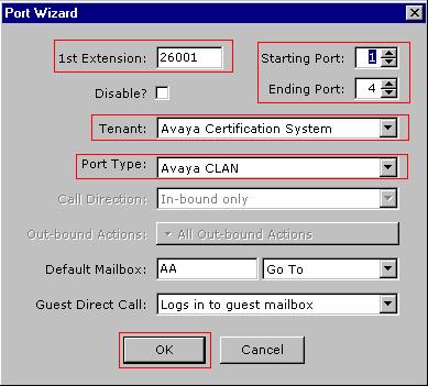 4.2. Configure Voice Ports Open the InnLine 2020 system configuration page. Click the Voice Ports link from the left pane of the screen, and select Port Wizard.