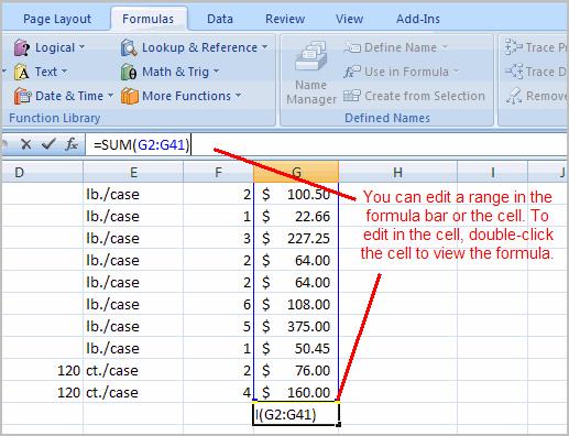 Click the Enter icon. To Calculate the Sum of Two Arguments: Select the cell where you want the function to appear.