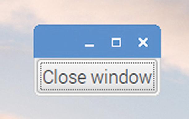 gtk_container_add (GTK_CONTAINER (win), btn); The gtk_container_add function places the button inside the window.