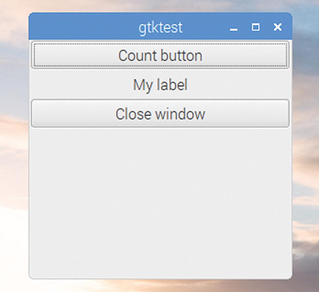 The third argument to gtk_box_pack_start is called expand. If set to TRUE, then when a window is enlarged, the amount of space allocated for this widget is enlarged in proportion.