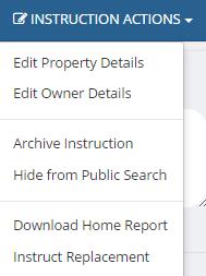 instruction actions have been explained in the Details Tab but you have 2 new actions: Download Home