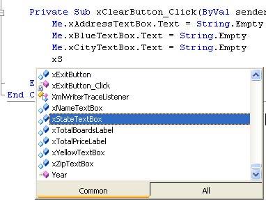 Assigning a Value to a Property During Run Time Press Enter to move the insertion point to the next line Me refers to the current form and activates intellisense Add a dot (Me.