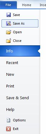 Save/Save As If this is the first time you are saving your document, you will want to tell Word where you want to save it.