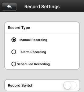 Record & Snapshot 1. To record files to Micro-SD card, Please redirect to Record Settings.