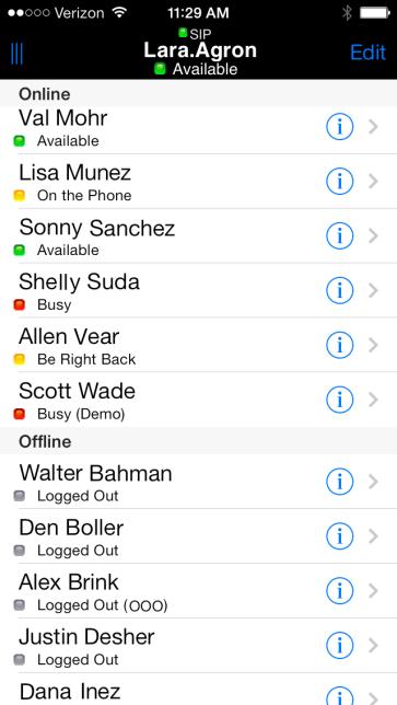 Once in your Buddy List, you can do the following: View the list of your buddies. View Presence and Presence notes for each buddy on the list. Search for a buddy.