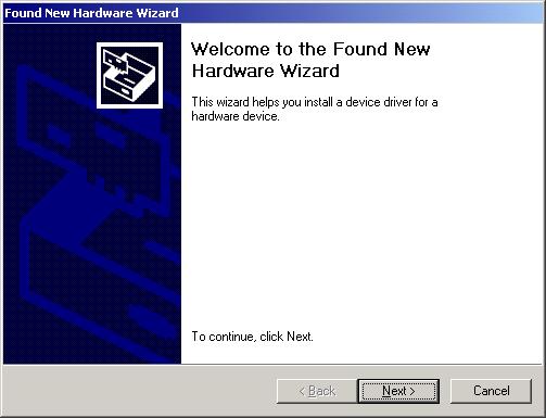 2. Click Finish and another Add New Hardware Wizard screen displays to install the next USB driver. 3.