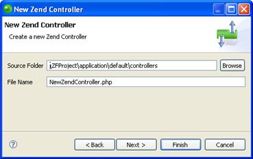 See http://framework.zend.com/manual/en/zend.controller.html for more information on the Zend Controller. To create a new Zend Controller file: 1.