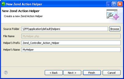 Developing with Zend Framework Creating a Zend Action Helper Zend Action Helpers provide an easy way of extending the capabilities of Action Controllers, allowing you to extend Action Controller