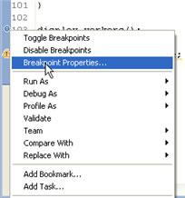Zend Studio for Eclipse User Guide To add a condition to a breakpoint: 1.