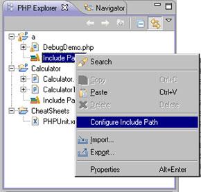 Zend Studio for Eclipse User Guide Adding Elements to a Project's Include Path This procedure describes how to add a