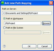 Zend Studio for Eclipse User Guide Adding a Server Location Path Map This procedure describes how to add a Path Map to a server so that files which are called from a certain location on the server