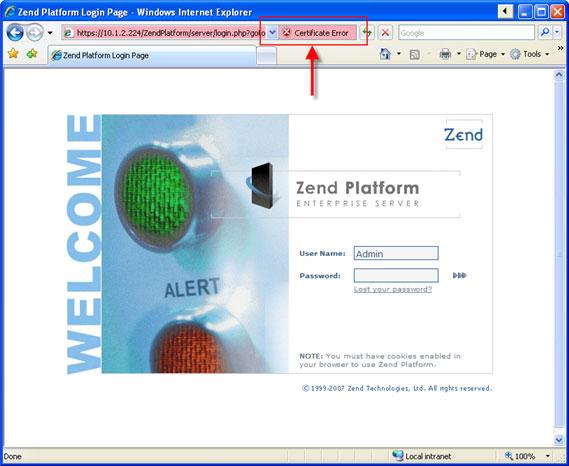 Zend Studio for Eclipse User Guide 2. Click Continue to this website.