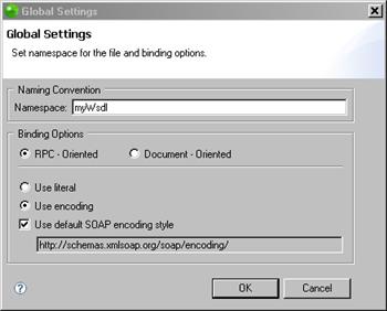 Zend Studio for Eclipse User Guide Figure 198 - Global Settings dialog Namespace - Defining a Namespace provides a method of avoiding element name conflicts.